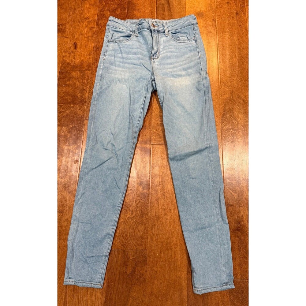 American Eagle next level stretch light wash hi-rise jegging size 8 regular EUC